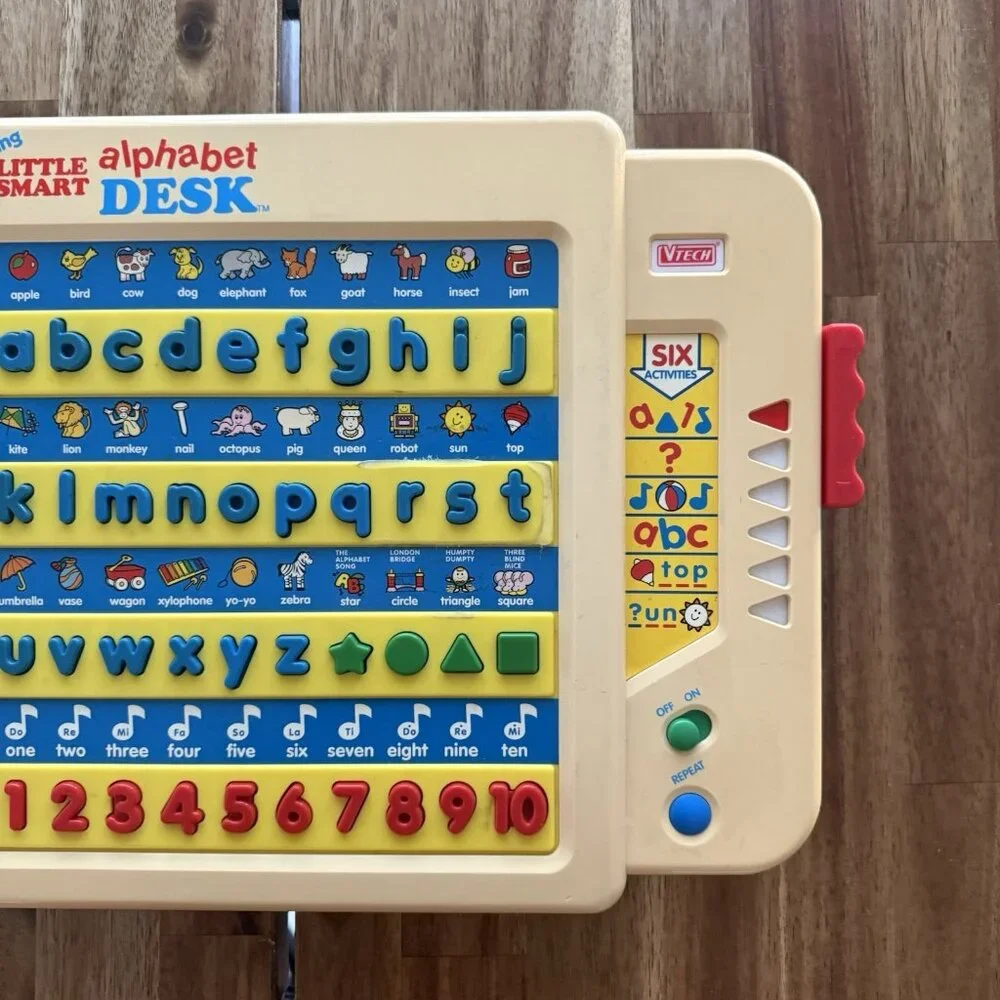 VTG VTECH Talking Little Smart Alphabet Desk 1990's Working Tested Collectible‎